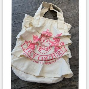 Juicy Couture Heritage Canvas Tote/Beach Bag
